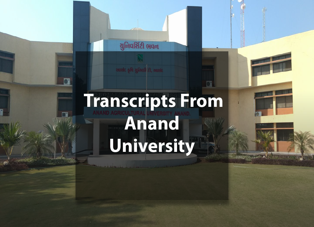 Get Transcripts From Anand Agricultural University