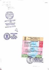 MEA Apostille Attestation of document